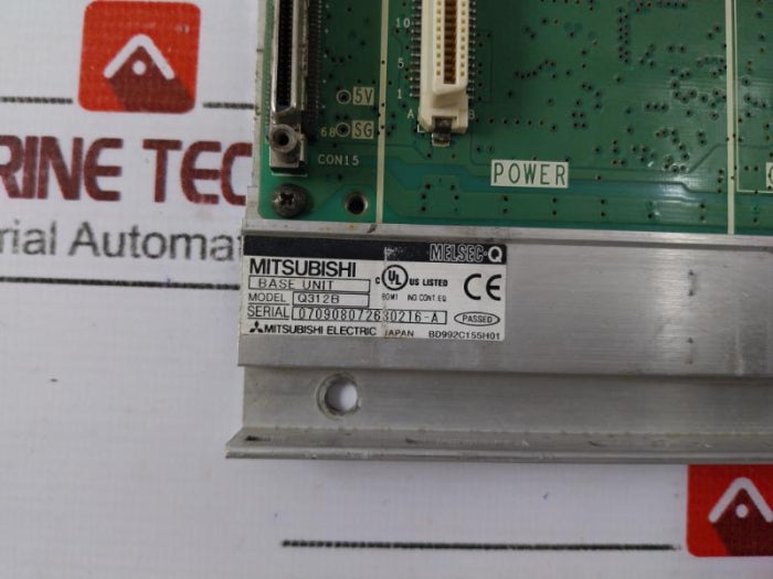 Mitsubishi Q312B Melsec-q Printed Circuit Board Base Unit Bd992C155H01