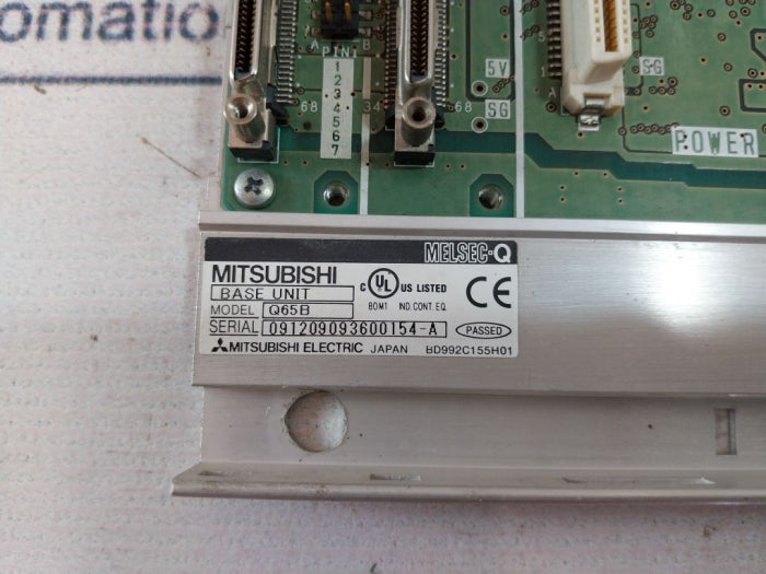 Mitsubishi Electric Q65B Extension Base Unit Power Supply
