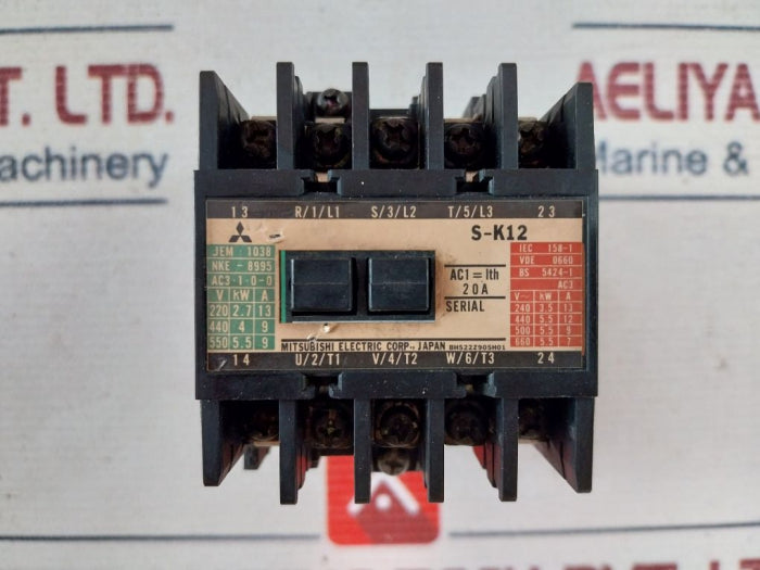 Mitsubishi Electric S-k12 Magnetic Contactor 20A Iec 158-1