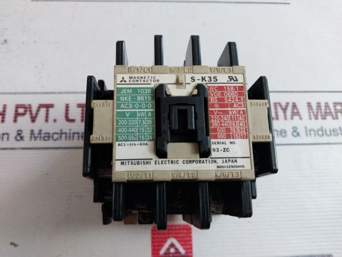 Mitsubishi S-k35 Magnetic Contactor Bh542Z905H06
