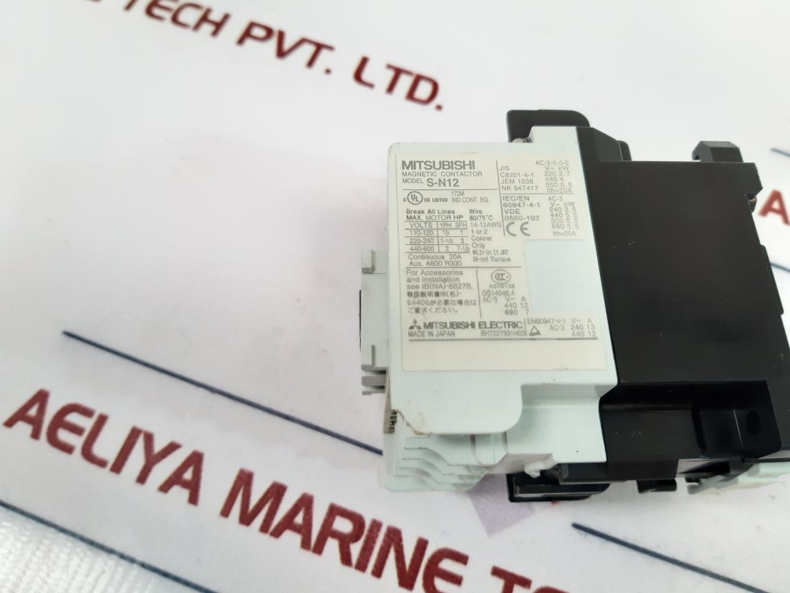 Mitsubishi S-n12 Magnetic Contactor