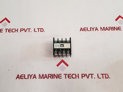 Mitsubishi Un-ax4 Auxiliary Contact Block Ac15 110V 6A 220V 5A 