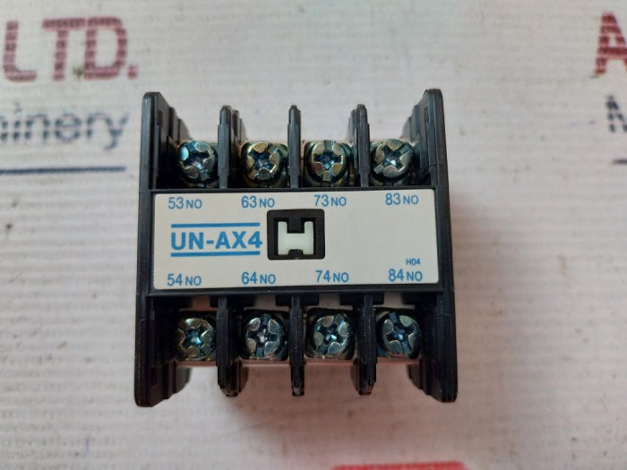 Mitsubishi Un-ax4 Auxilary Contact Block 4A(4No) 110V 6A 220V 5A