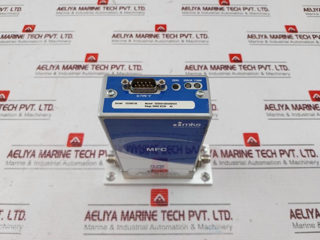 Mks Ge50A013304S5V020 Mass Flow Controllers 30000 Sccm