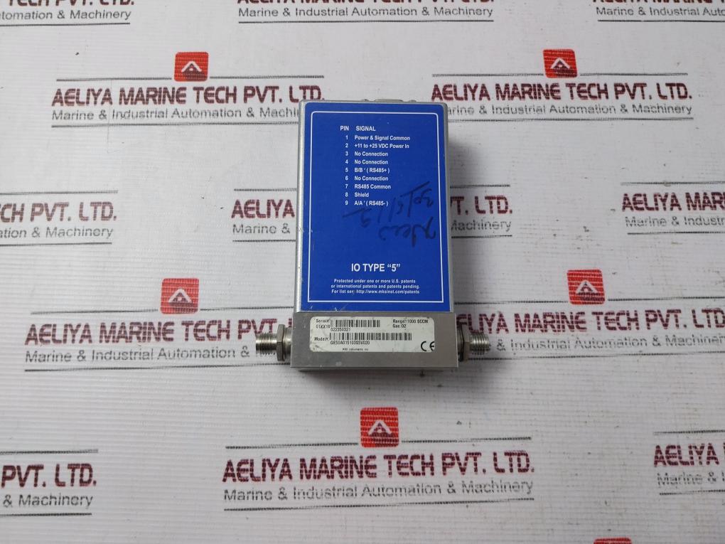 Mks Ge50A015103S5V020 Flowmeter 1000 Sccm