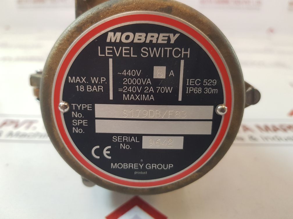 Mobrey S179Db/F83 Level Switch 440V Ac 8A