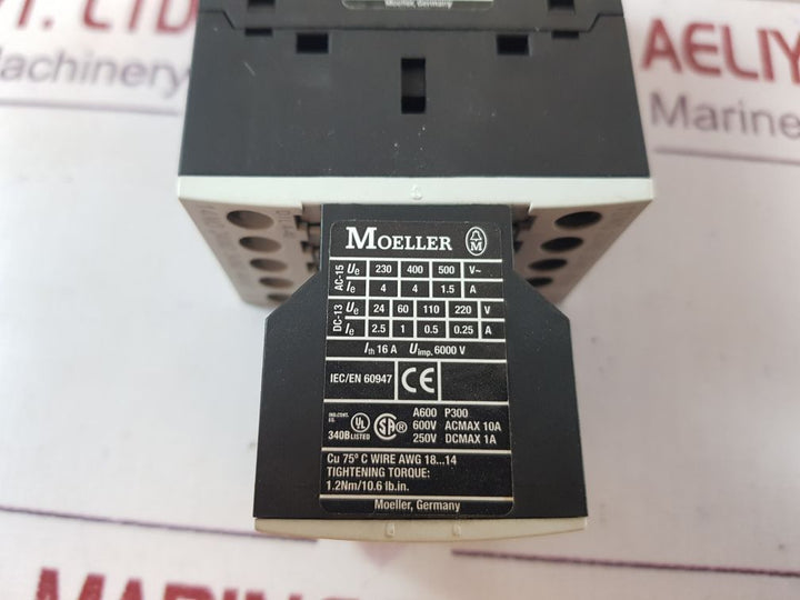 Moeller Dil-a-xhi04 Contactor Auxiliary Contact 6000V 24 Vdc