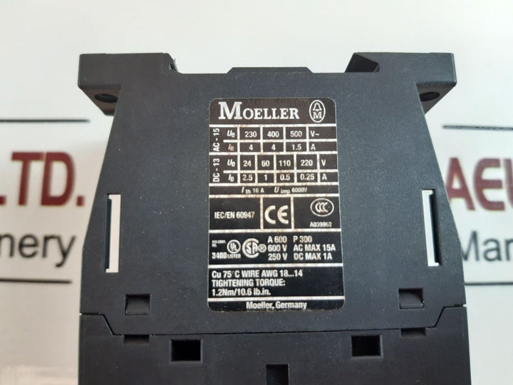 Moeller Dil A-xhi22 Contactor With Dil A-40 Relay