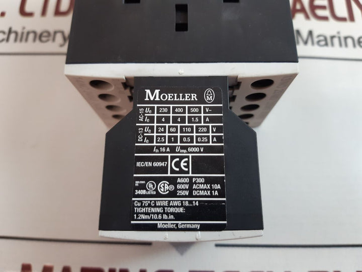 Moeller Dil A-xhi22 Contactor With Dil A-40 Relay