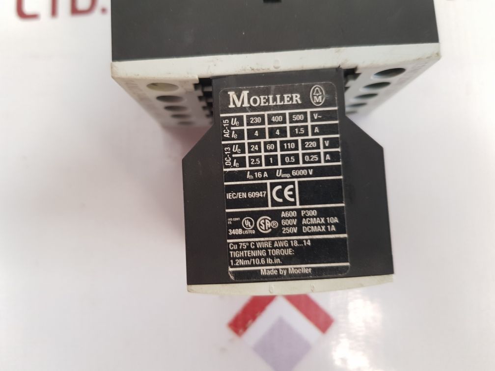 Moeller Dil A-xhi22 Auxiliary Contact Module 600V Acmax 10A