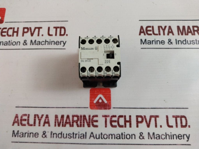 Moeller Dil Er-22 Auxiliary Contactor 600V Ac Max. 10A 24V 50/60 Hz