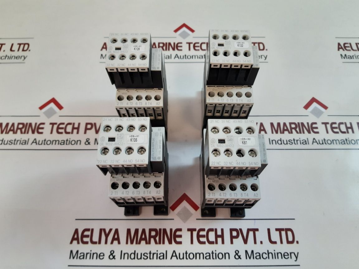 Moeller Dil M32-xhi22 Contactor With Auxiliary Block Dil Mp20