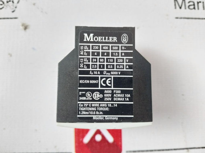Moeller Dil M32-xhi22 Auxiliary Contact Module Ith 16A