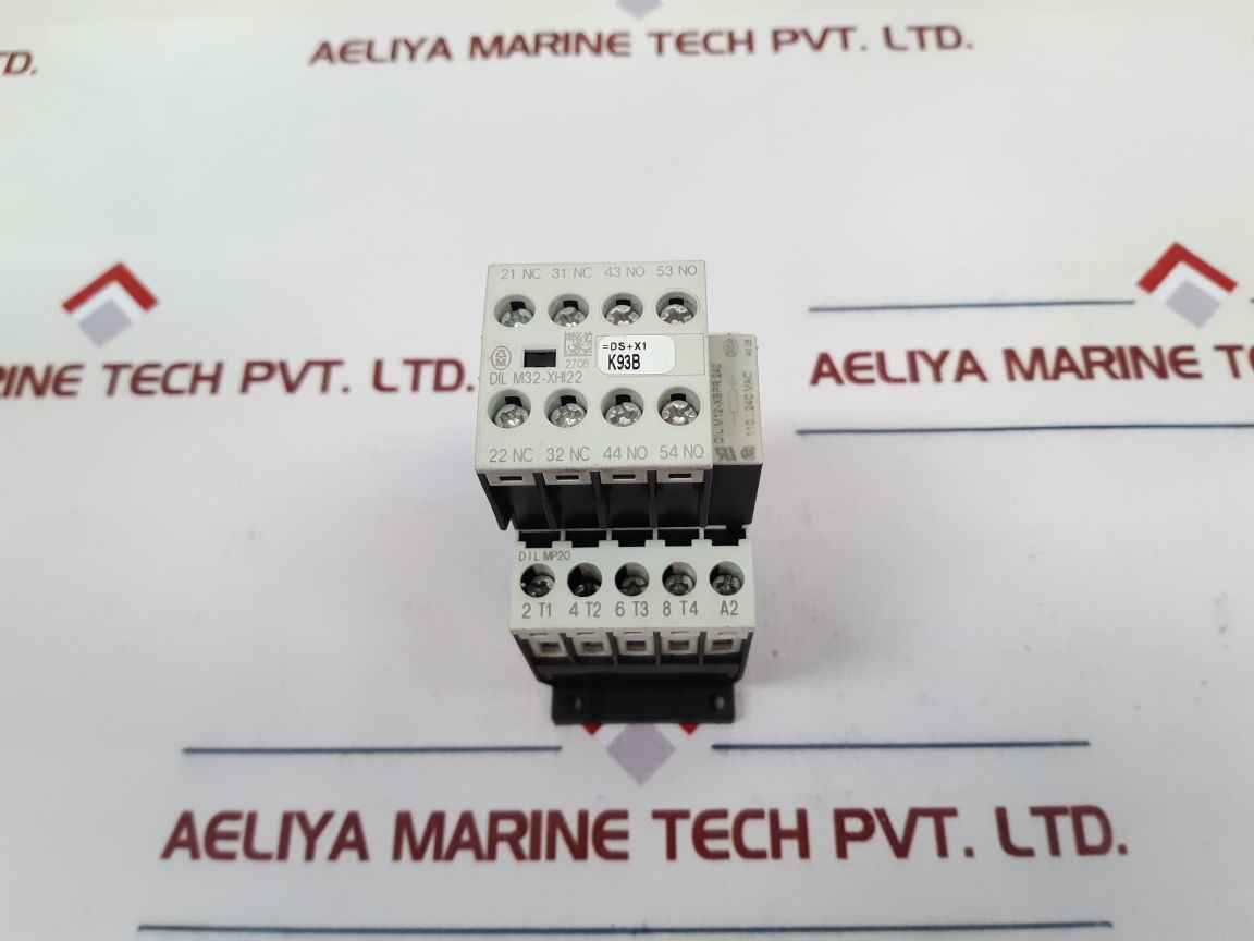 Moeller Dil M32-xhi22 Contactor With Auxiliary Block Dil Mp20, Dil M12-xspr 240
