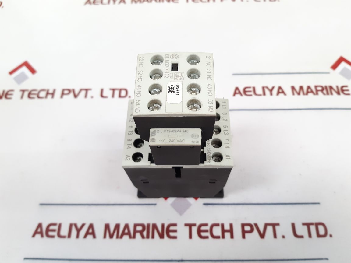 Moeller Dil M32-xhi22 Contactor With Auxiliary Block Dil Mp20, Dil M12-xspr 240