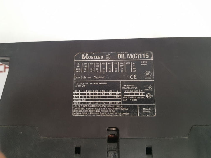 Moeller Dilm(C)115 3-pole Contactor