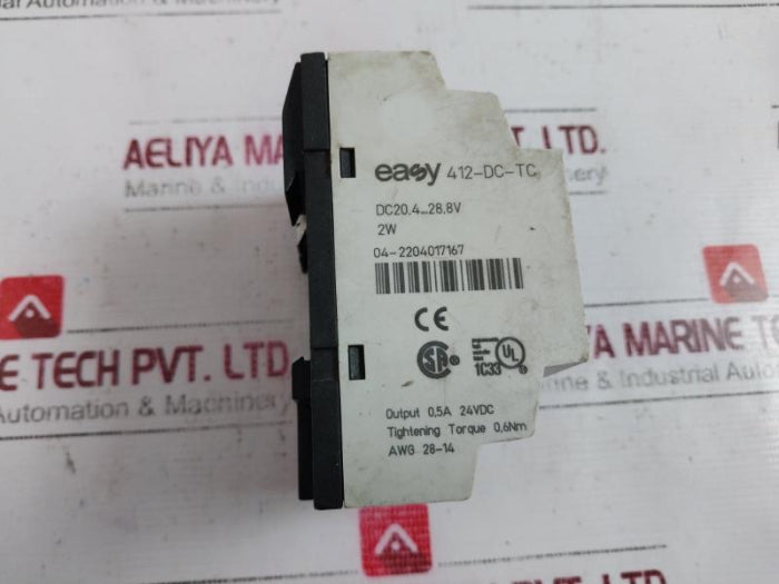 Moeller Easy 412-dc-tc Input 8X Output 4X Transistor Relay, 04-2204017167