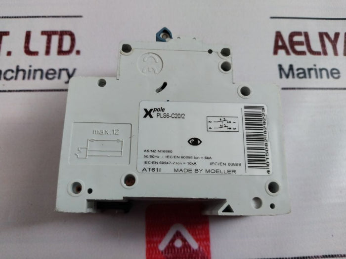 Moeller Pls6-c20/2 Miniature Circuit Breaker Iec/En 60898