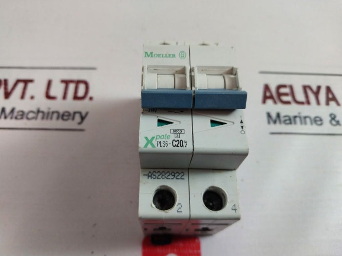 Moeller Pls6-c20/2 Miniature Circuit Breaker Iec/En 60898