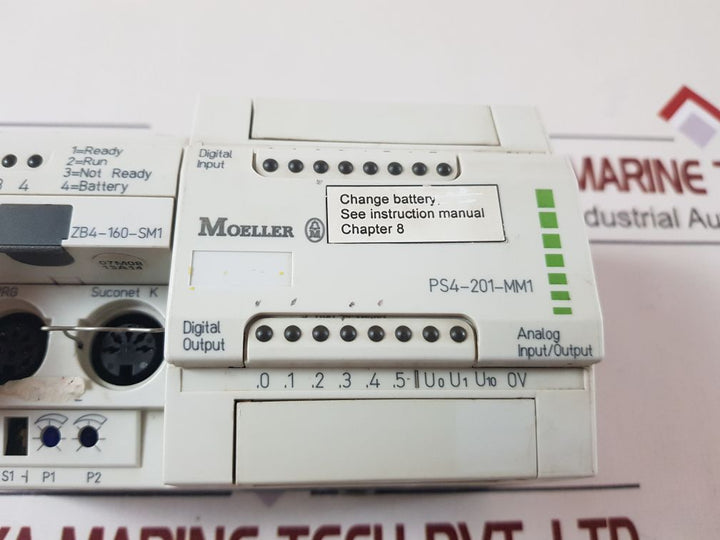 Moeller Ps4-201-mm1 Programmable Logic Controller 24Vdc, 0,8A 8Dig., 2Ana