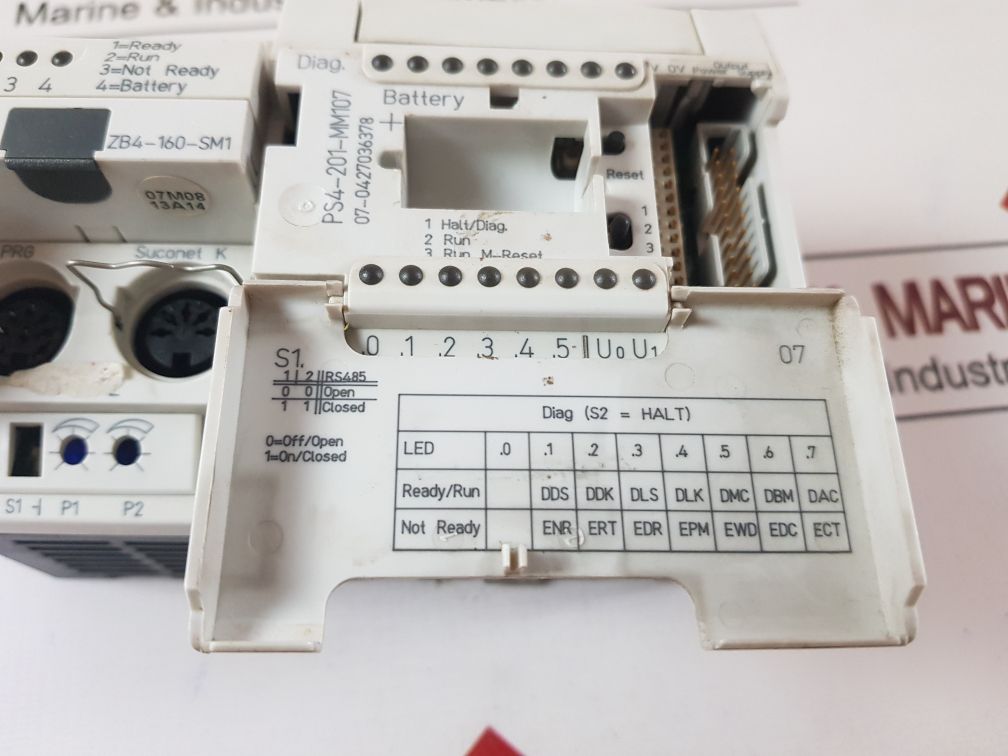 Moeller Ps4-201-mm1 Programmable Logic Controller 24Vdc, 0,8A 8Dig., 2Ana