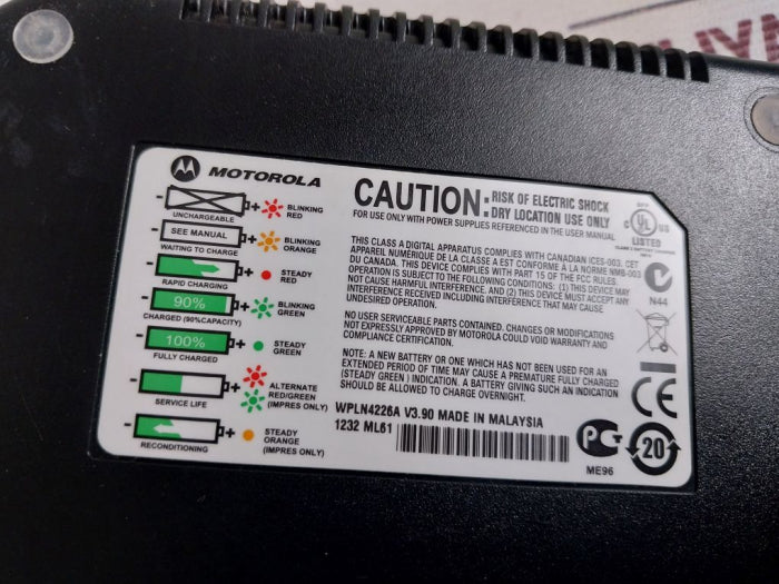 Motorola Wpln4226A Adaptive Single-unit Charger