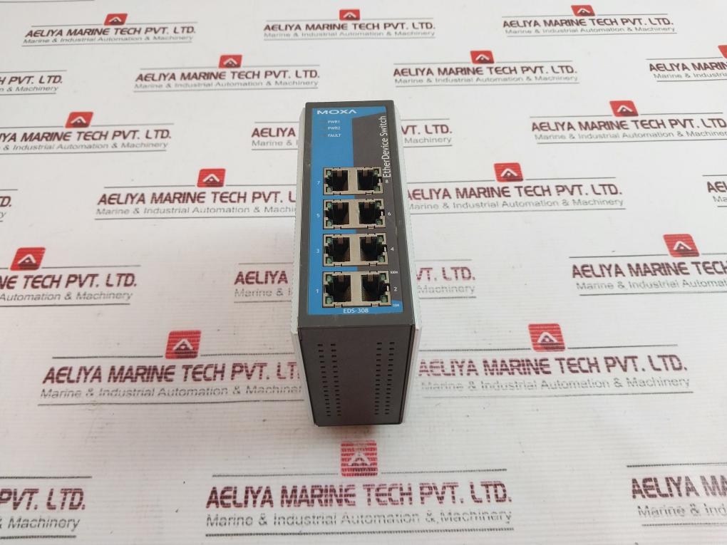 Moxa Eds-308 Etherdevice Switch 1201003084014, 12-48V Dc