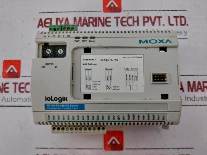 Moxa Iologik R2140 Remote I/O Server 1201020000700 Rev.1.0