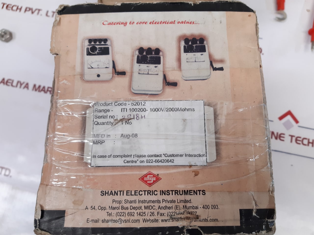 Shanti Iti-100200 Insulation Tester - Aeliya Marine Tech