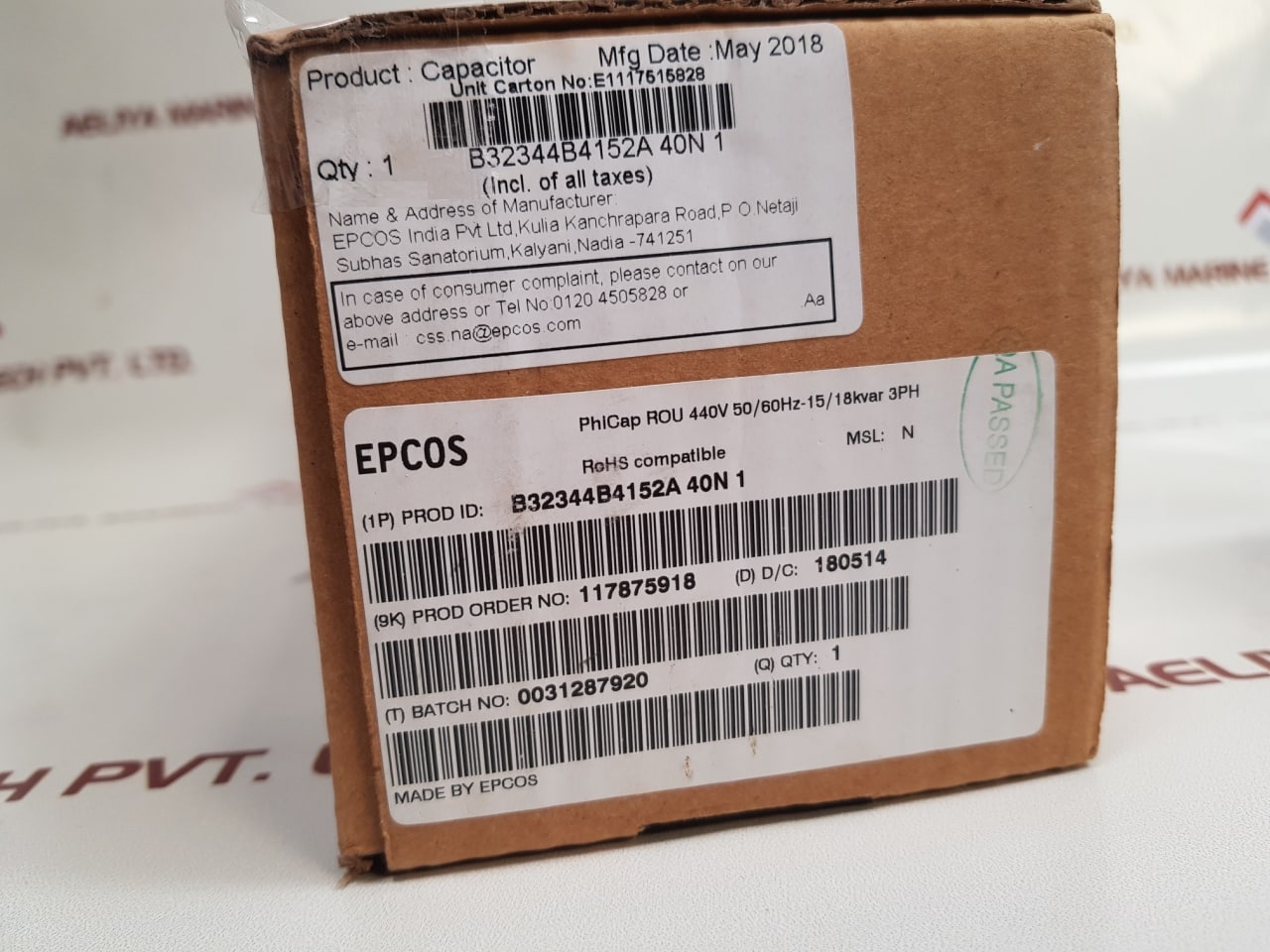 Epcos B32344B4152A040 Capacitor