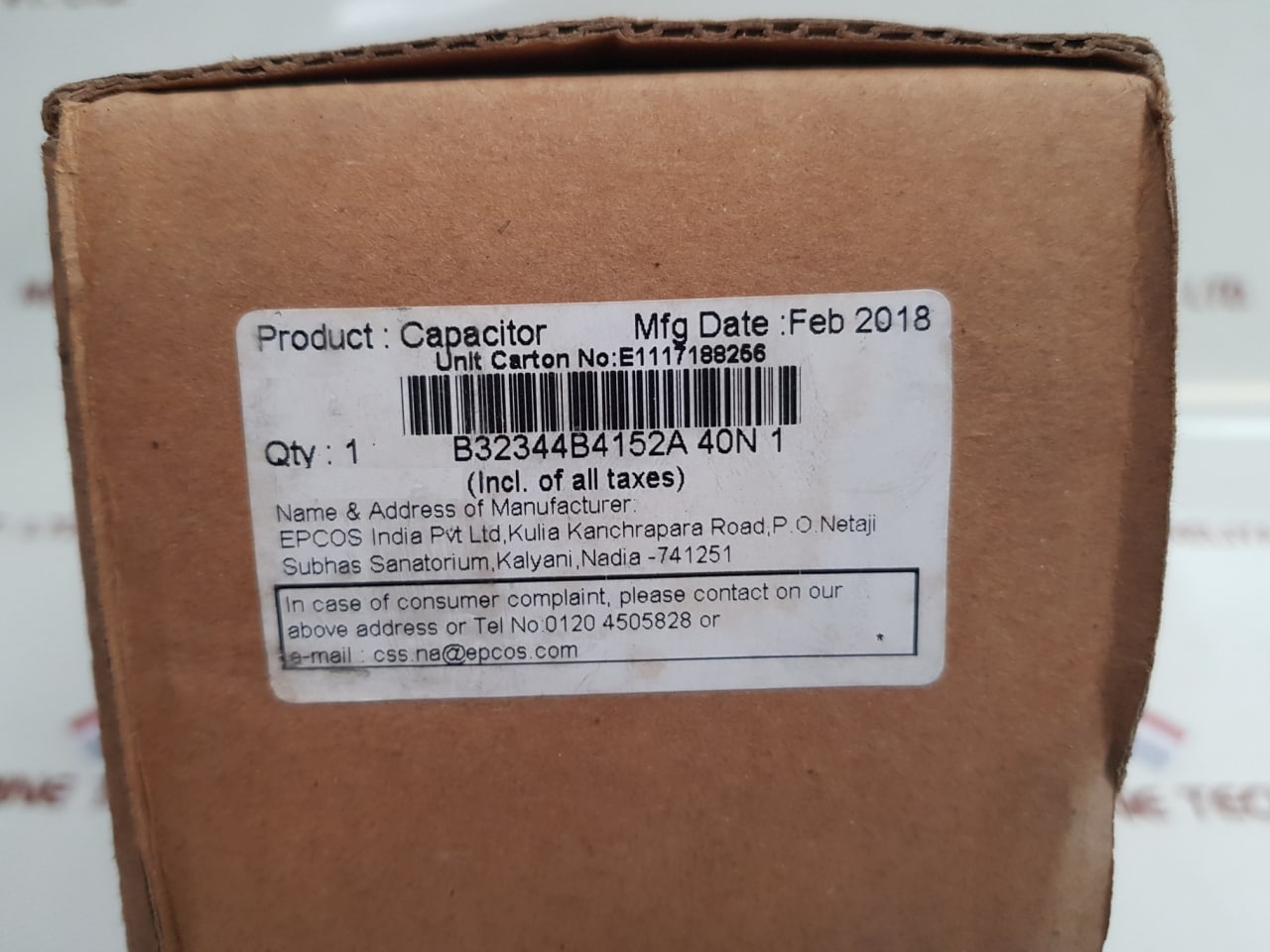 Siemens B32344B4152A040 Power Capacitor - Aeliya Marine Tech