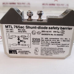 Mtl 765Ac Shunt-diode Safety Barrier Isc 147 Ma