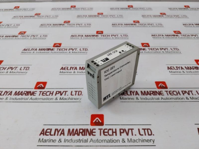 Mtl Instruments Icc 221 Temperature Converter K-thc Input 4-20 Ma Output, R=250