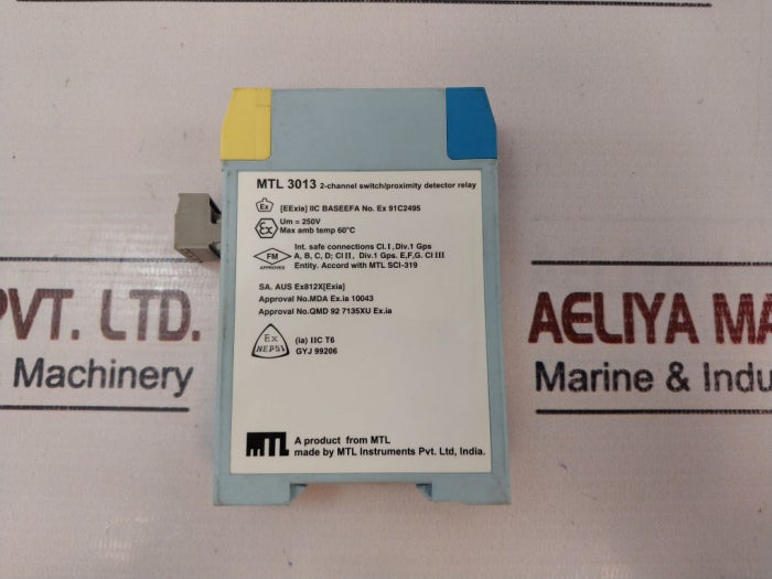 MTL Instruments MTL 3013 2-Channel Switch/Proximity Detector Relay MTL3000 Series