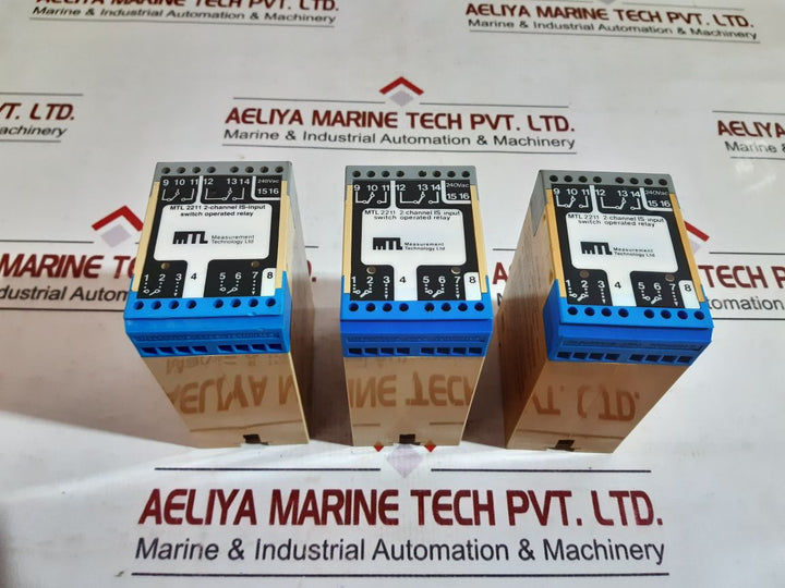Mtl Mtl 2211 2-channel Is-input Switch Operated Relay Iec79-11