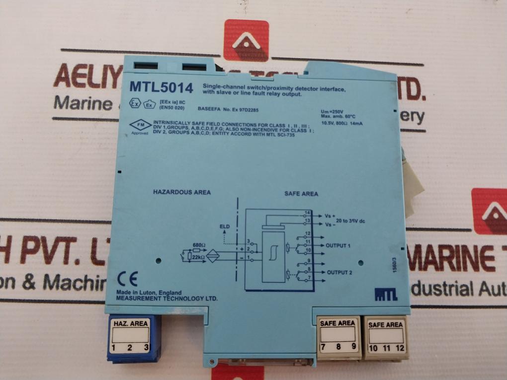 Mtl Mtl5014 Single-channel Switch/Proximity Detector Interface 20 To 35V Dc