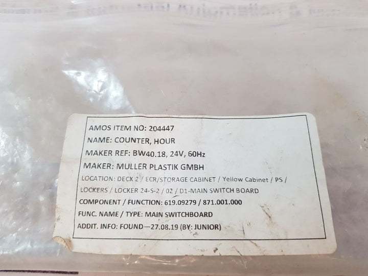 Muller Bw40.X8 Hour Meter