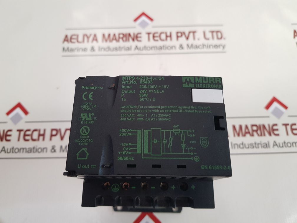 Murr Elektronik Mtps 4-230-400/24 Power Supply 85403