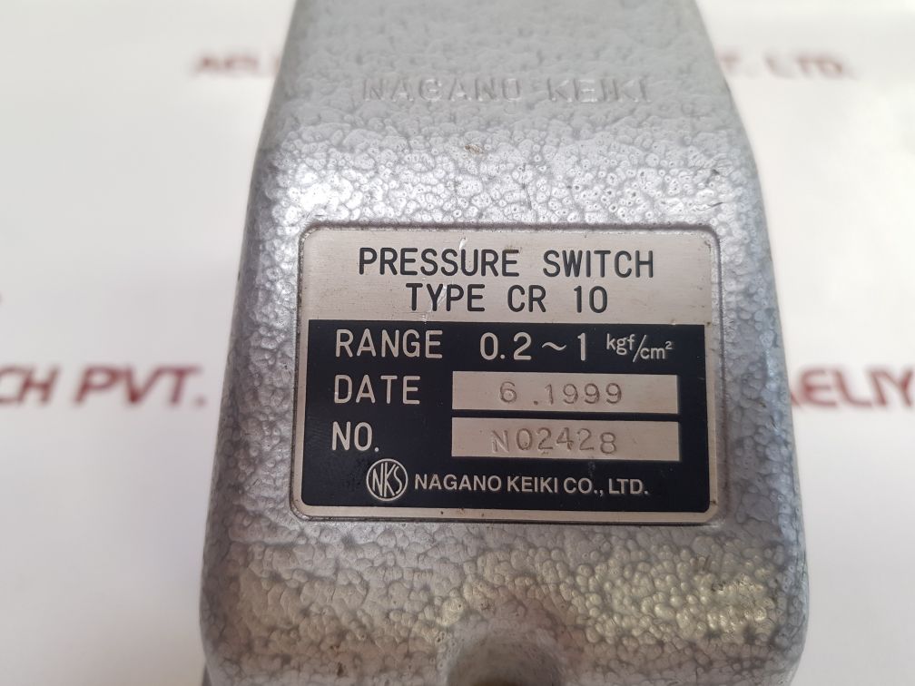 Nagano Keiki Cr 10 Pressure Switch 0.2~1 Kgf/Cm2