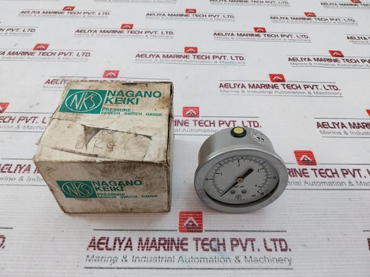 Nagano Keiki Gv55-673 Pressure Sensor With Switch Gauge Du1/4X60