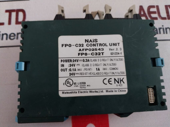 Nais Fp0-c32T Control Unit 24V 0.3A