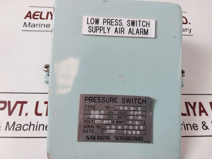 Nakakita Seisakusho Ns-290-3 Low Pressure Switch