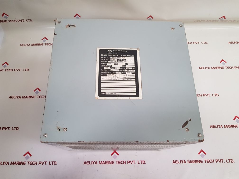 National Oilwell Eg-iiip Engine Generator Control Module 600V 3 Phase 60Hz Rev.B