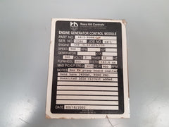 National Oilwell Eg-iiip Engine Generator Control Module 600V 3 Phase 60Hz Rev.B
