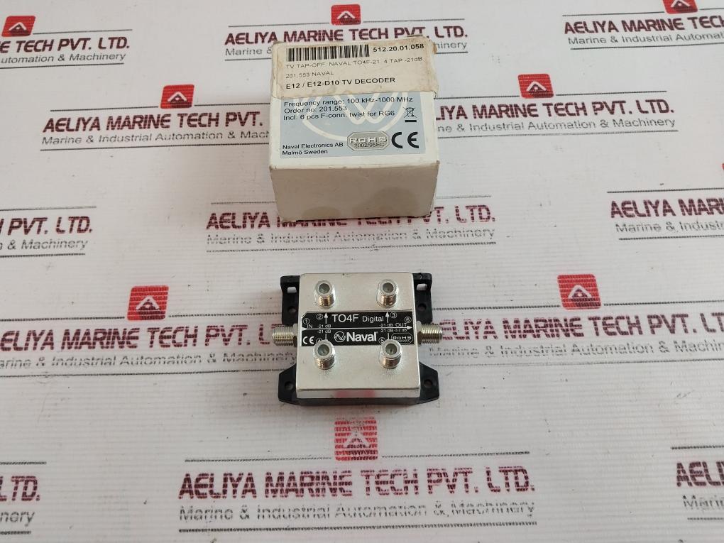 Naval Electronics To4F-21 Marine Tap-off 100 Khz-1000 Mhz