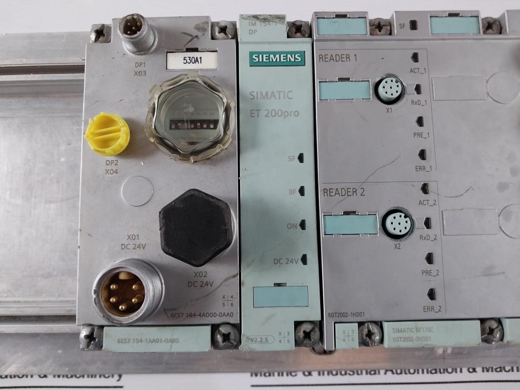 Siemens 1p 6es7 194-4ga60-0aa0 Simatic Et 200pro Module Rack Dc24v