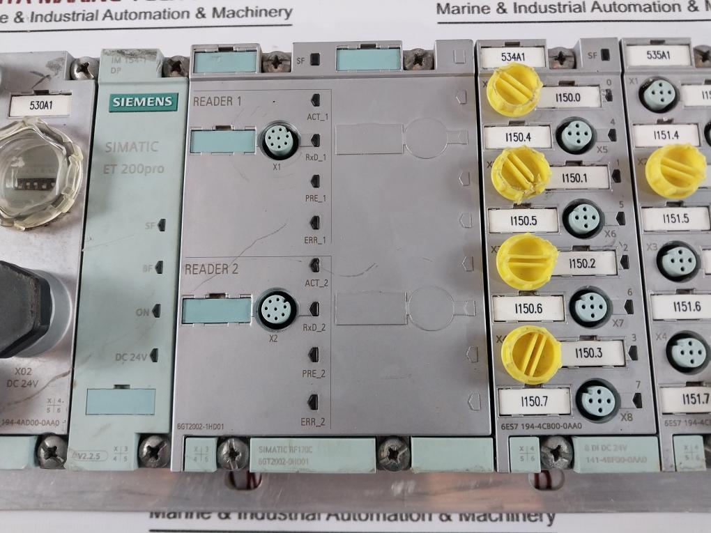 Siemens 1p 6es7 194-4ga60-0aa0 Simatic Et 200pro Module Rack Dc24v