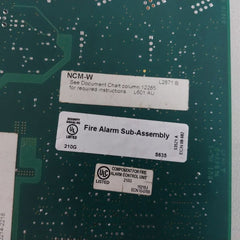 Notifier Ncm-wpcb Rev.H Fire Alarm Sub-assembly Smt Lead Free Component