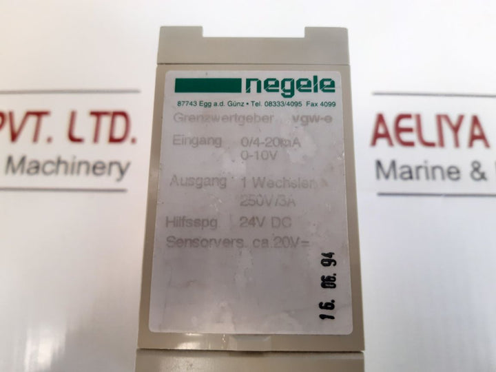 Negele Vgw-e Limit Encoder 24V Dc