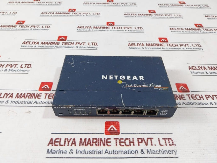 Netgear Fs105 5 Port 10/100 Mbps Fast Ethernet Switch 7.5Dc